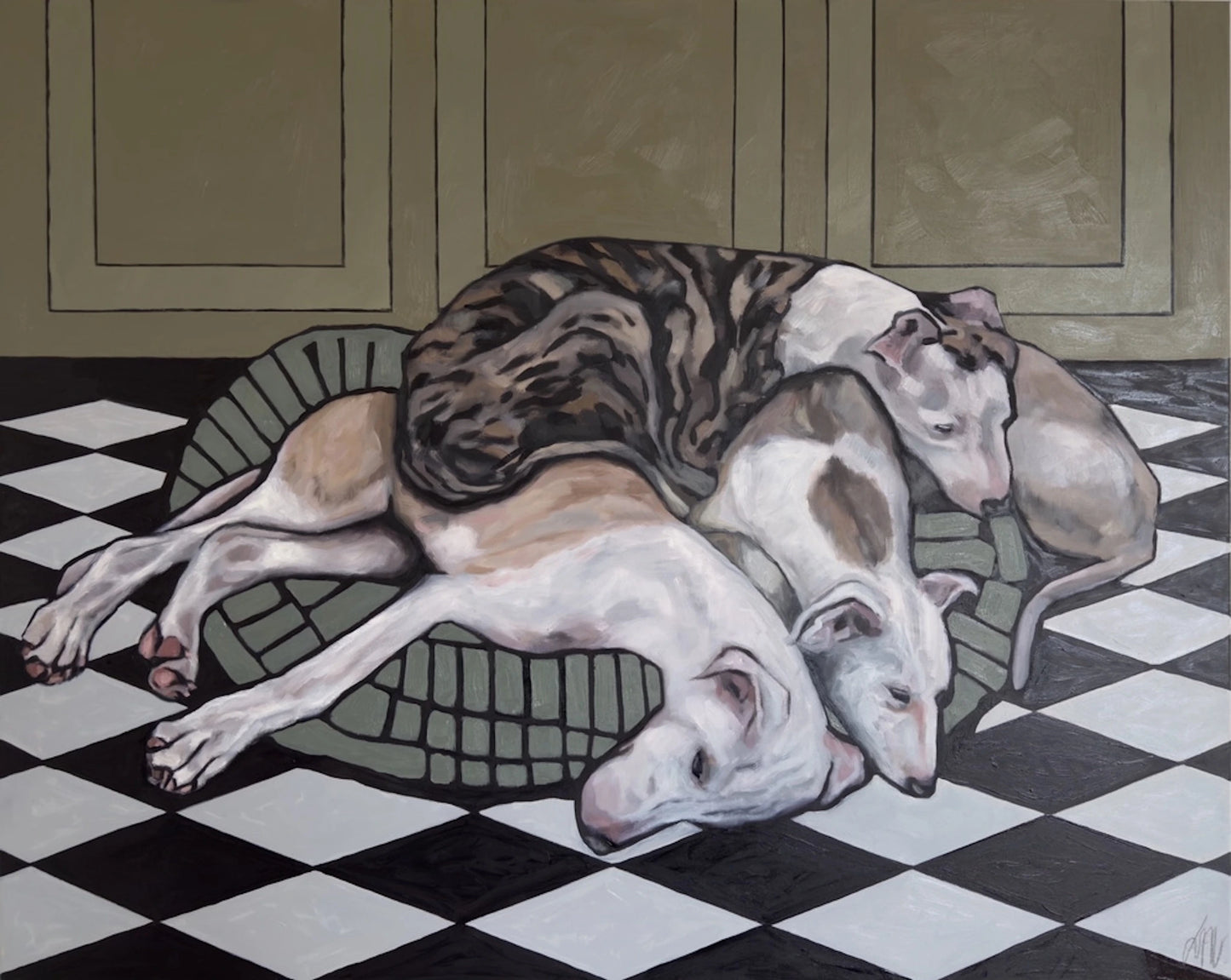 "Where they settle" - Original Oil Painting