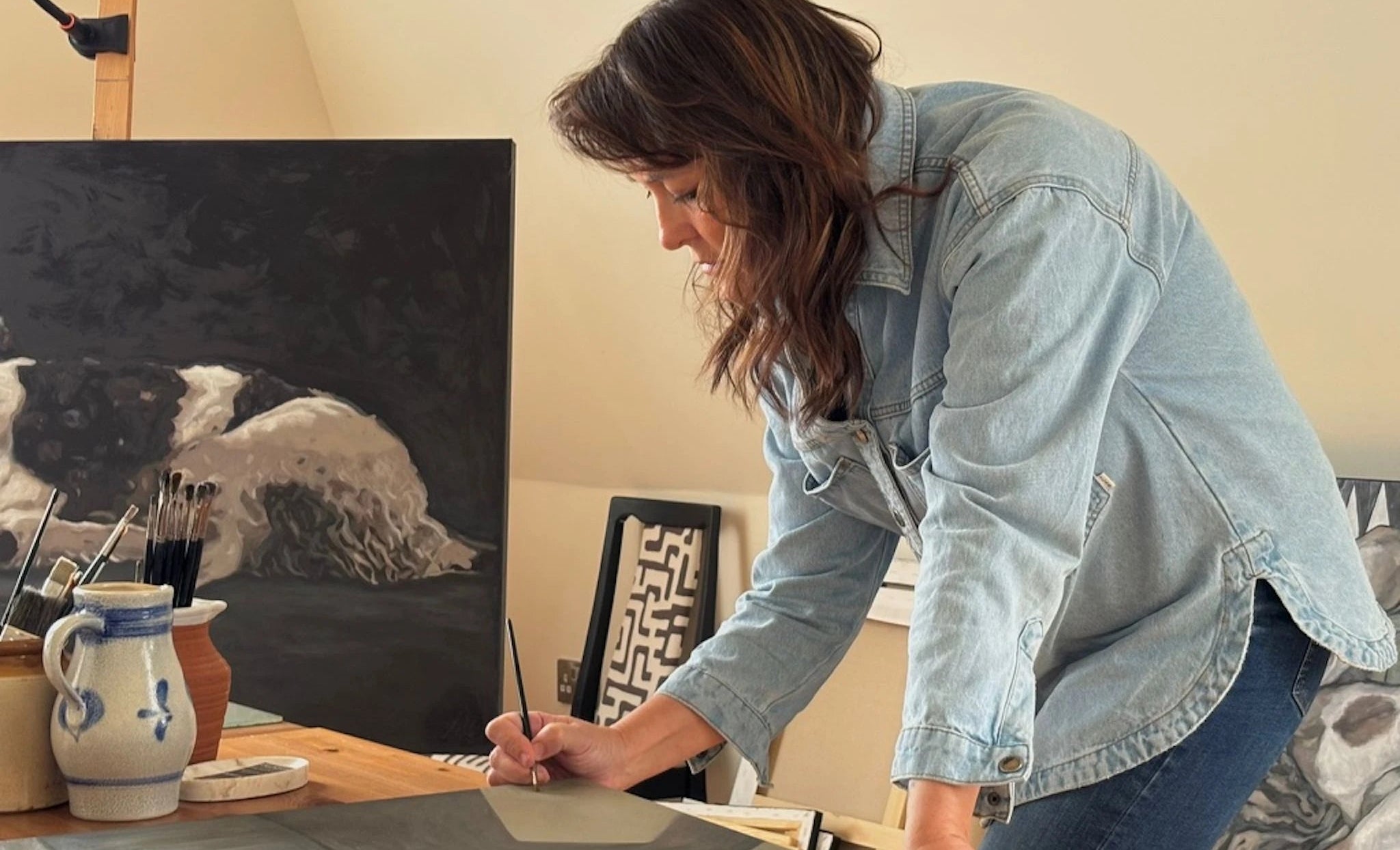 Lorna Mousley in Art Studio