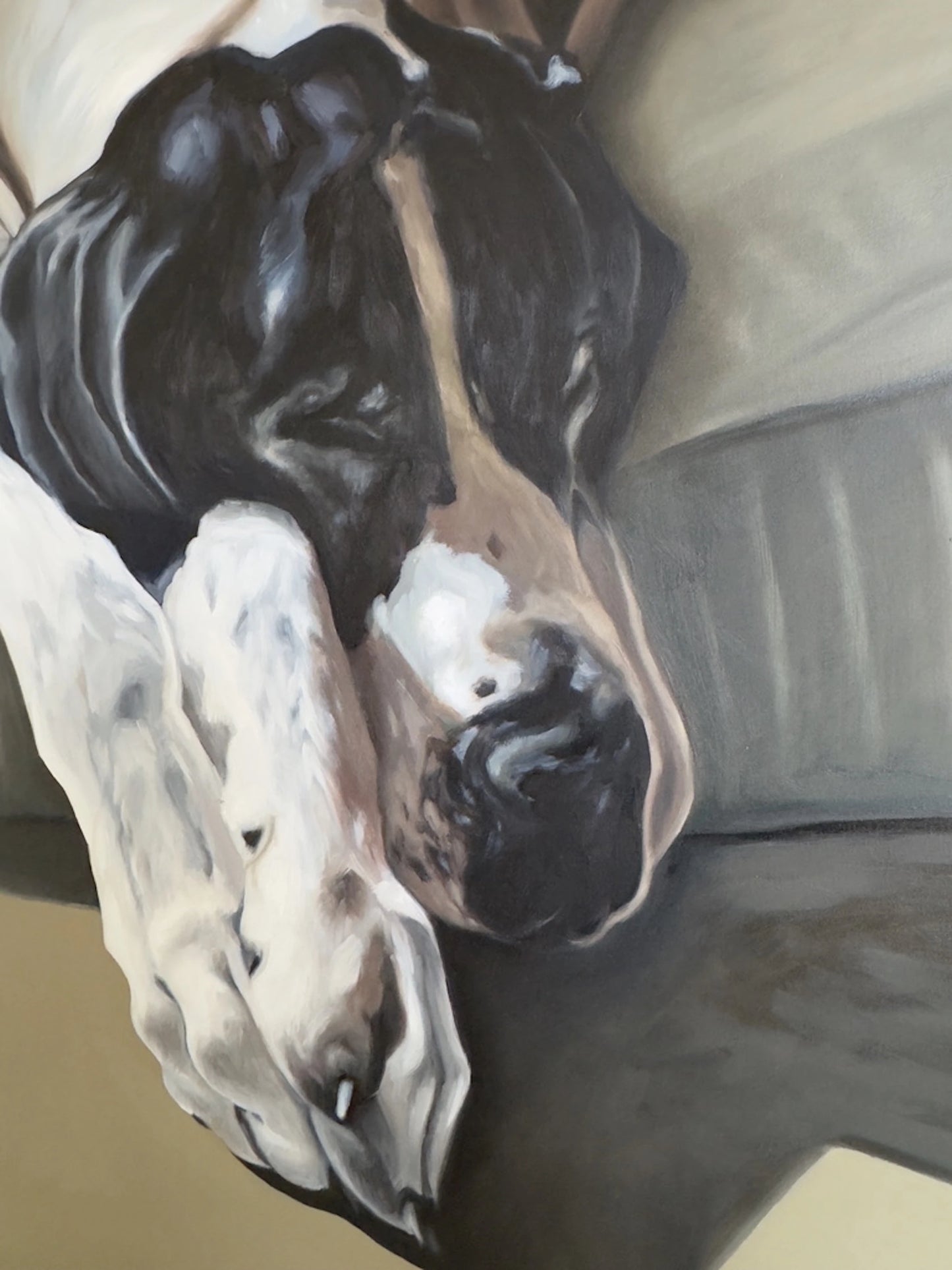 "Sleeping Dane" - Original Oil Painting